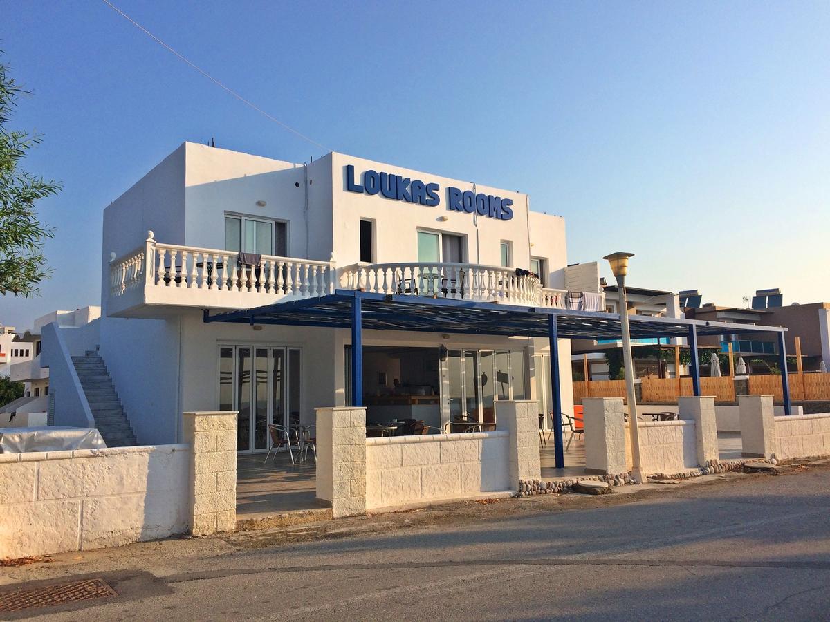 Loukas Beach Rooms Kiotari Exteriör bild